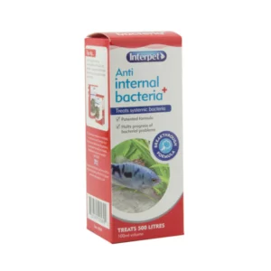 Interpet anti internal bacteria plus. A bacterial treatment that treats all bacterial infections in fish