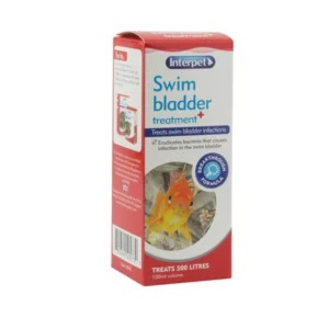 interpet swim bladder treatment treats swim bladder in fish by destroying the bacteria that causes the infection.