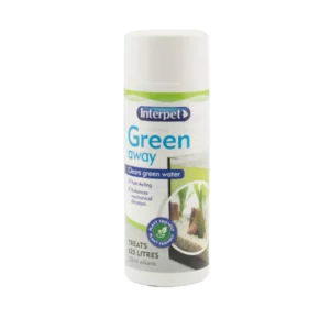 Interpet green away. Clear away ugly green water with this specialist treatment. Fish and plant safe its fast acting for speedy aquarium maintenance.
