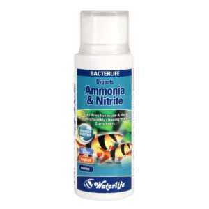 Waterlife bacterlife ammonia ans nitrite. This helps to start your filter off and removes ammonia and nitrites from your aquarium.