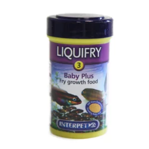 Interpet liquifry no3 baby plus fry growth food, a complete food for all baby fish.