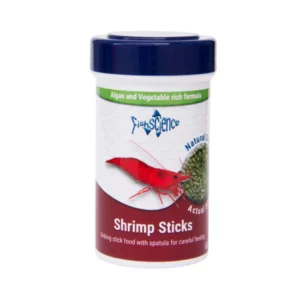 Fish science shrimp sticks recreates the natural algae and vegetable base diet commonly kept shrimps consume in the wild.