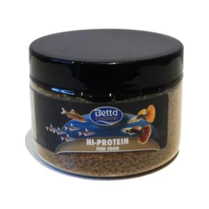 Betta hi-protein fish food. A complete nutritious crumble fish food high in protein for all tropical fish.