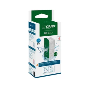 Ciano Water Bio-Bact cartridge is a replacement (and/or upgrade) biological media to fit filters in Ciano aquariums. Adding one of these to your filter will boost its capacity and help improve the water quality.