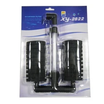 Double Black/Clear Bio Sponge Filter (XY-2822) product and packaging